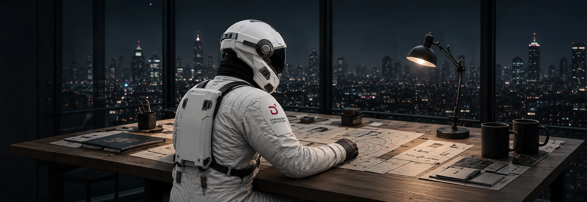 Astronauta de Dimensión Creativa desarrollando una estrategia